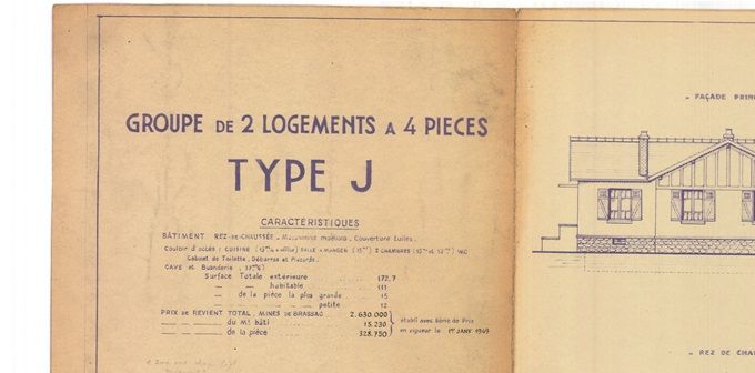 Un des nombreux type de maison de mineur à La Combelle.