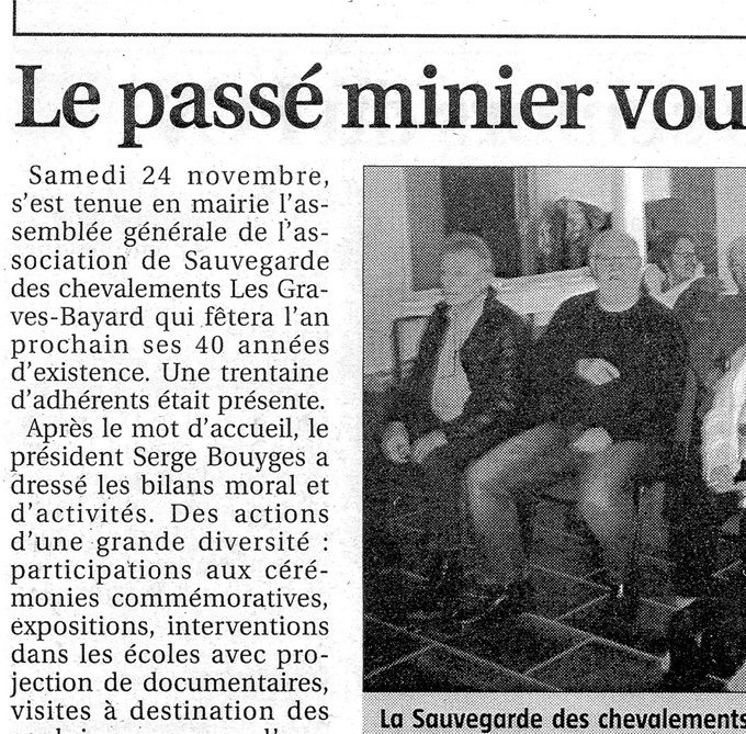 Assemblée générale de l'association du 24 novembre 2018